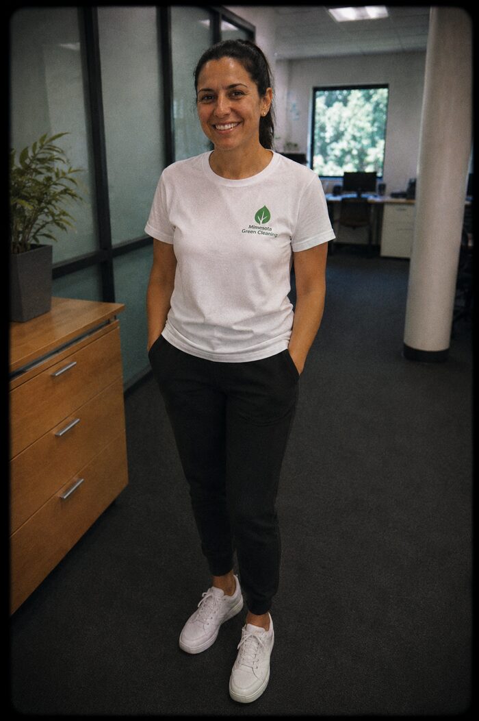 Bumi, cleaning technician at Minnesota Green Cleaning