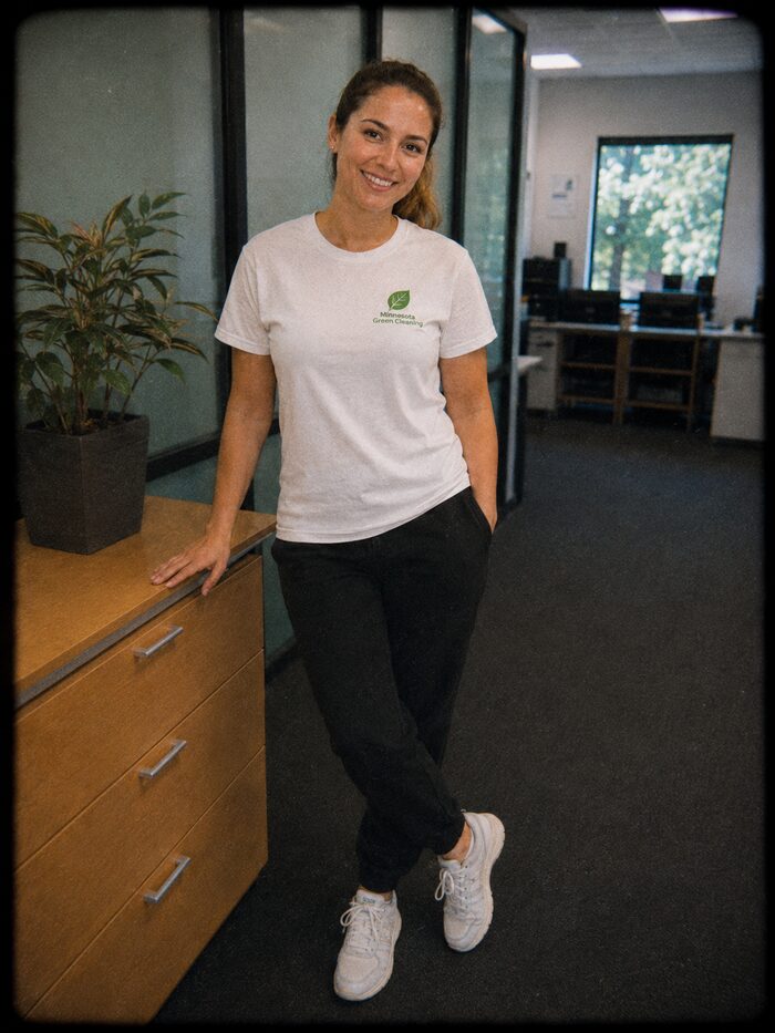 Estella, cleaning technician at Minnesota Green Cleaning